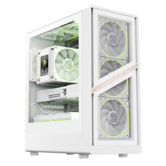 Boitier GameMax AERIS 330 GW Mini Tower Blanc ITX micro ATX ARGB