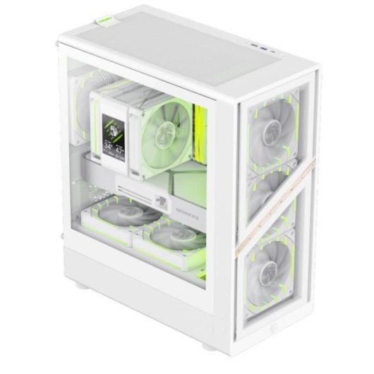 Boitier GameMax AERIS 330 GW Mini Tower Blanc ITX micro ATX ARGB
