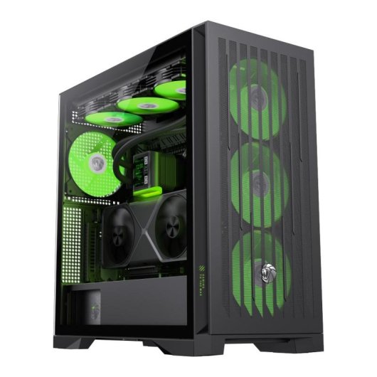 Carcasa GameMax Leader 2 BK Full Tower ATX con malla y vidrio templado para gaming