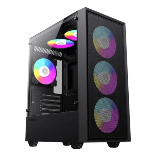 Gehäuse GameMax Storm BK Midi Tower Schwarz ITX micro ATX Glas ARGB