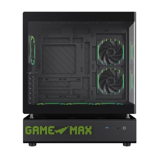 Boitier GameMax N90 BG Midi Tower Noir ATX Verre Trempe LED