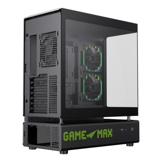 Boitier GameMax N90 BG Midi Tower Noir ATX Verre Trempe LED