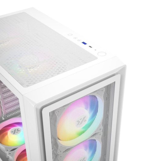 Boitier xyz AIRONE 100 X Mesh 6x A-RGB 120mm USB C Gen2 Blanc ATX
