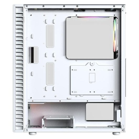 Carcasa XYZ AIRONE 100 Mesh 6x Ventiladores ARGB Diseño Malla ATX Blanca