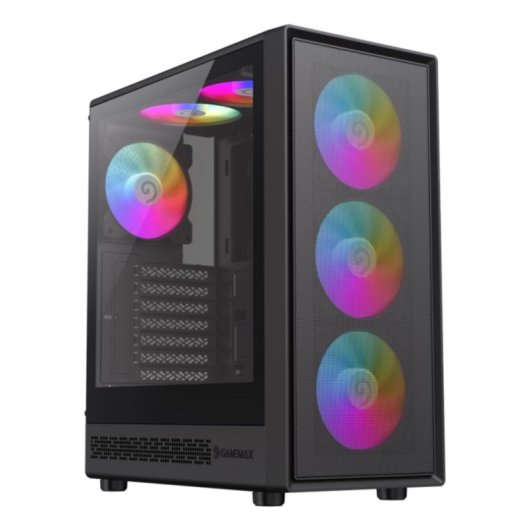 Case GameMax Storm 2 AB Midi Tower Nero ATX RGB Vetro Temperato