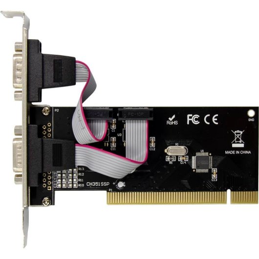 Netzwerkkarte InLine 66636A PCI 2x RS232 DB9 2 Mbps