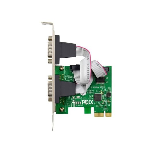 Tarjeta de Red InLine 76619D PCIe RS-232 2 Ports Full Low Profile