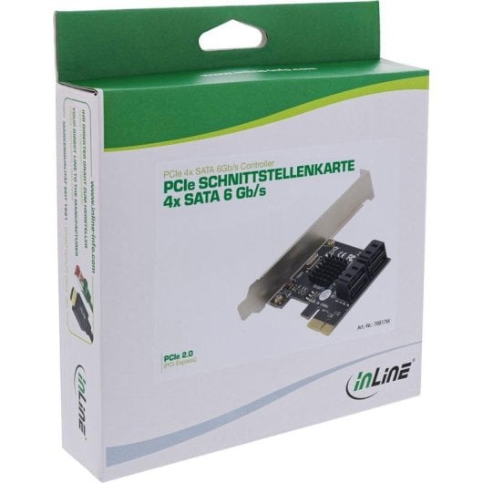 Netzwerkkarte InLine 76617M PCIe 2.0 SATA 6 Gbit/s 4 Ports Hot Swap