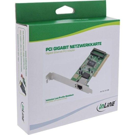 Tarjeta de Red InLine 51115B PCI 1 Gbit/s RJ-45 Ethernet Wake on LAN