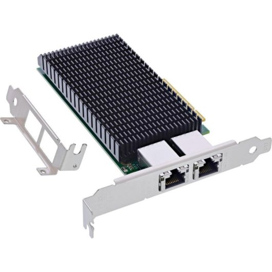 Tarjeta de Red InLine 51128A PCI Express x8 10 Gbit s Dual RJ-45