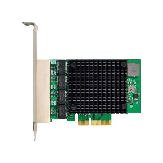 Tarjeta de Red InLine 51127A PCIe 2.1 2,5 Gbit/s 4 Ports RJ-45
