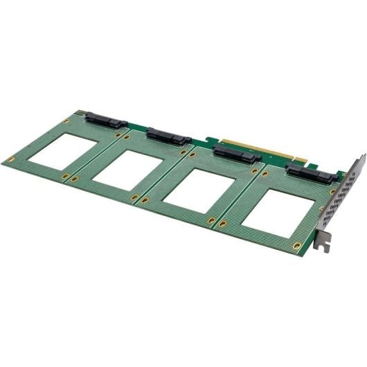 Tarjeta de Interfaz InLine 76660R PCIe 3.0 U.2 128 Gb/s 4 Puertos NVMe
