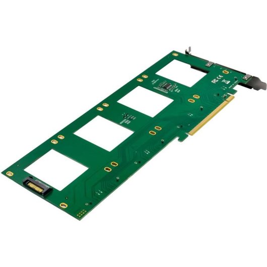 Tarjeta de Interfaz InLine 76660R PCIe 3.0 U.2 128 Gb/s 4 Puertos NVMe