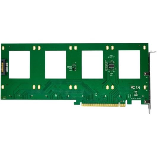 Tarjeta de Interfaz InLine 76660R PCIe 3.0 U.2 128 Gb/s 4 Puertos NVMe