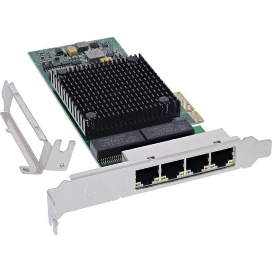 Tarjeta de Red InLine 51127E PCI Express 4x1GbE VLAN EEE Server