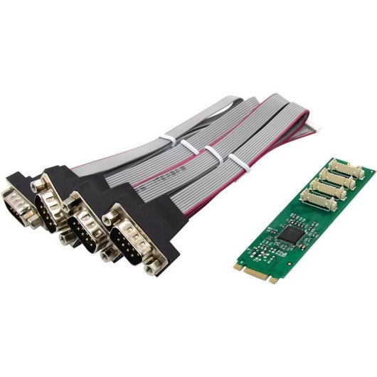 Tarjeta de Red InLine 76660W M.2 PCIe 3.0 4x RS-232 4 Gb/s Low Profile LED