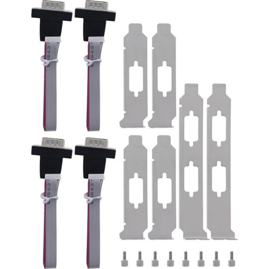 Tarjeta de Red InLine 76660W M.2 PCIe 3.0 4x RS-232 4 Gb/s Low Profile LED