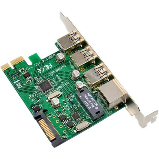 Tarjeta de Red InLine 51125R PCI Express Gigabit Ethernet USB 3.2 Gen1