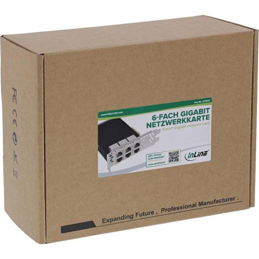 Tarjeta de Red InLine 51127C PCI Express 6 Porte 1 Gbit VLAN Jumbo Frames