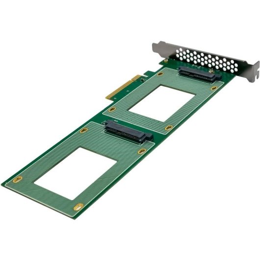 Tarjeta de Interfaz InLine 76660O PCIe 3.0 U.2 64 Gb/s NVMe Dual SSD