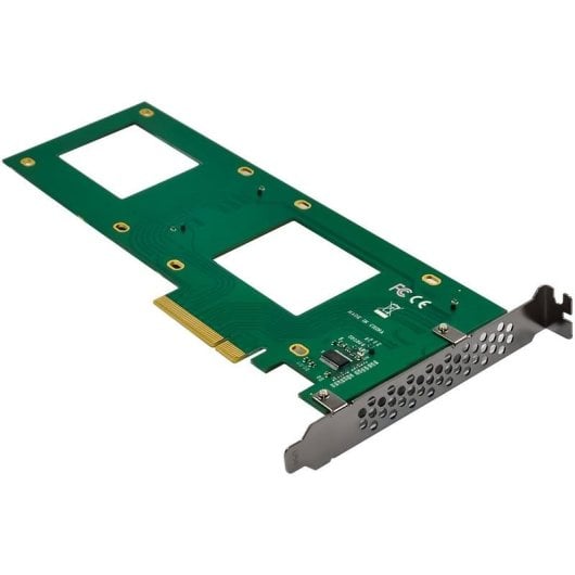 Tarjeta de Interfaz InLine 76660O PCIe 3.0 U.2 64 Gb/s NVMe Dual SSD