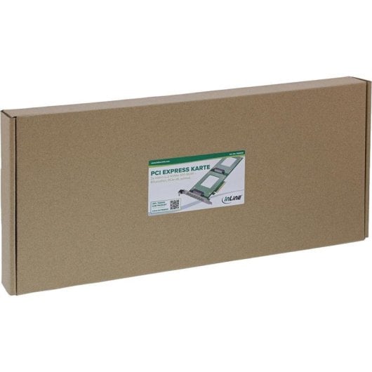 Tarjeta de Interfaz InLine 76660O PCIe 3.0 U.2 64 Gb/s NVMe Dual SSD
