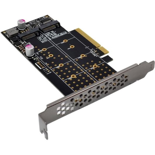 Netzwerkkarte InLine 76660N PCIe M.2 NVMe 64 Gb/s LED Low Profile