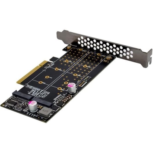 Netzwerkkarte InLine 76660N PCIe M.2 NVMe 64 Gb/s LED Low Profile