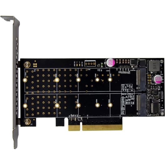 Netzwerkkarte InLine 76660N PCIe M.2 NVMe 64 Gb/s LED Low Profile