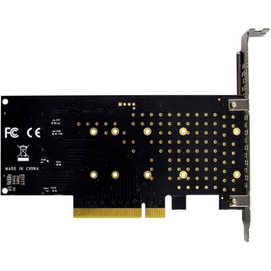 Netzwerkkarte InLine 76660N PCIe M.2 NVMe 64 Gb/s LED Low Profile