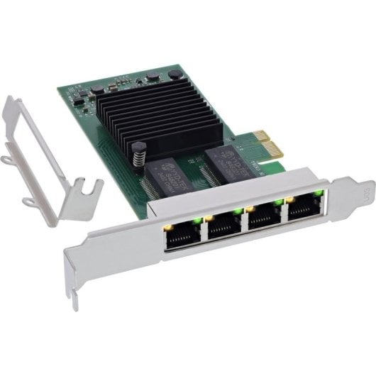 Tarjeta de Red InLine 51127D PCI Express Mini Card 1 Gbit/s 4 RJ45