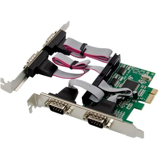 Tarjeta di Rete InLine 76619E PCIe RS-232 921,6 Kbit/s 4 porte ESD
