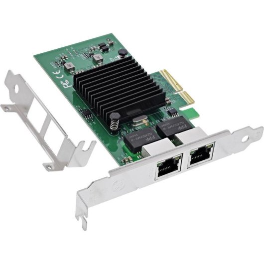 Tarjeta de Red InLine 51125B PCI Express Dual Gigabit Ethernet 2 Ports