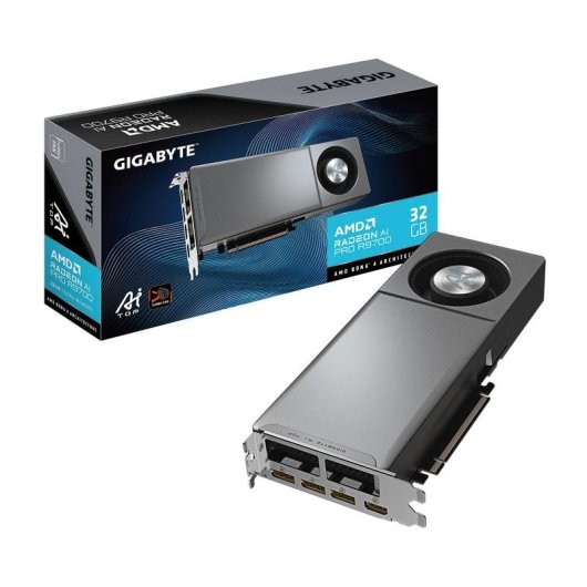 Carte Graphique Gigabyte Radeon AI PRO R9700 AI TOP 32GB GDDR6 PCIe 5.0 IA Ray Tracing