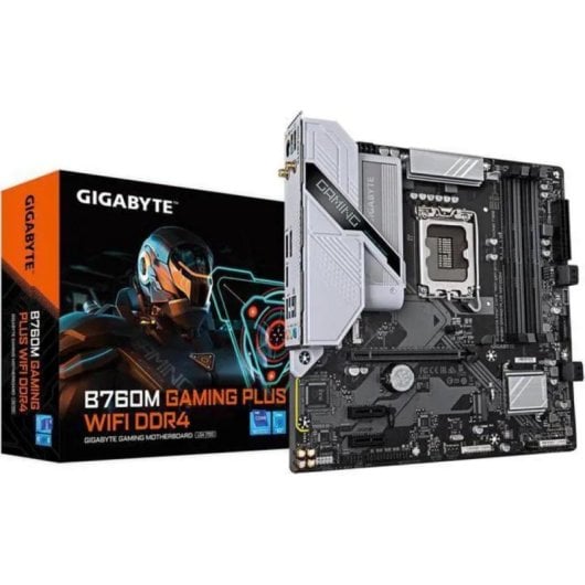 Motherboard Gigabyte B760M GAMING PLUS WIFI DDR4 Intel B760 LGA1700 Micro-ATX WiFi 6