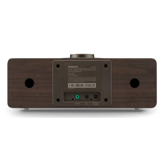 Rádio Sangean WFR-32 Wi-Fi Bluetooth LCD Spotify Madeira Preta