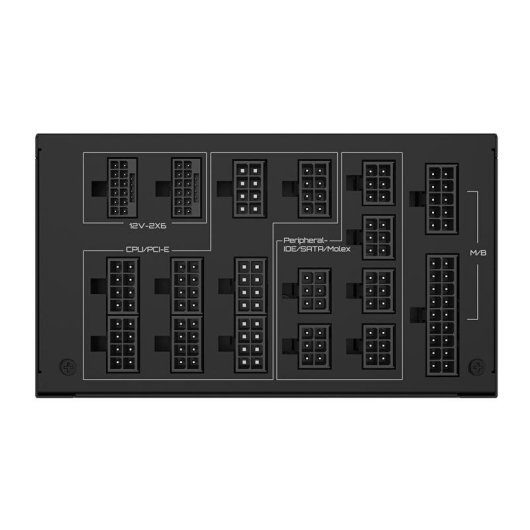 Fuente de Alimentación Gigabyte UD1600PM PG5 AI TOP 1600W 80 PLUS Platinum modular