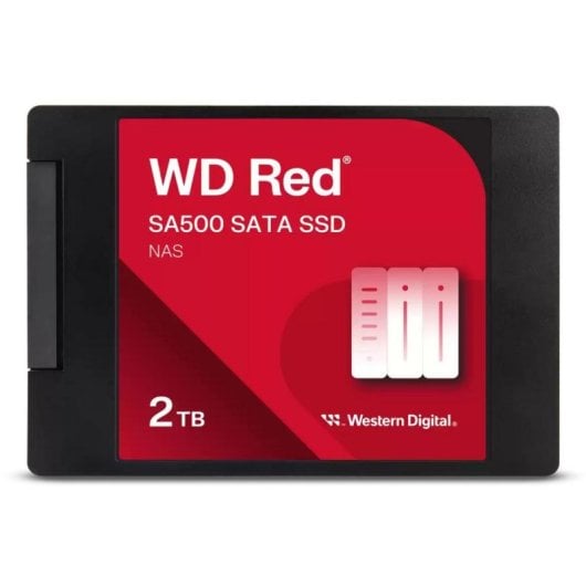 Disco Duro interno WD 2TB SATA 2.5" Red SA500 SSD para NAS con 3D NAND