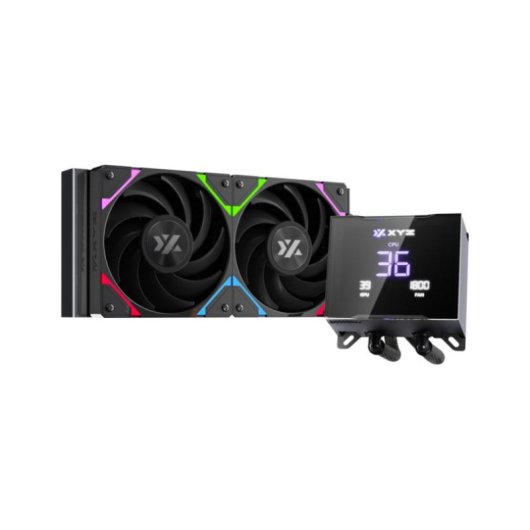 Refrigeración Líquida xyz HYDROTEMP 240mm 2 Ventilateurs Vortex PRO A-RGB LCD