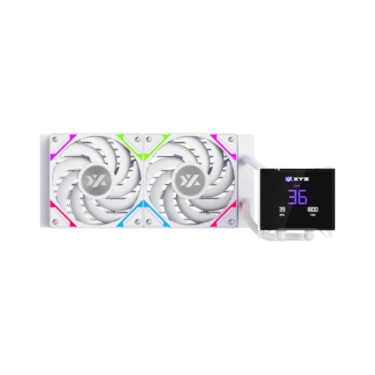 Wasserkühlung xyz HYDROTEMP 240mm LCD 2 A-RGB Vortex PRO Lüfter Display