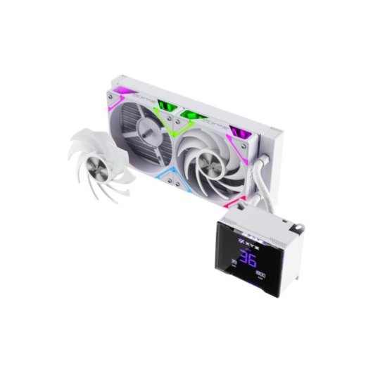 Wasserkühlung xyz HYDROTEMP 240mm LCD 2 A-RGB Vortex PRO Lüfter Display