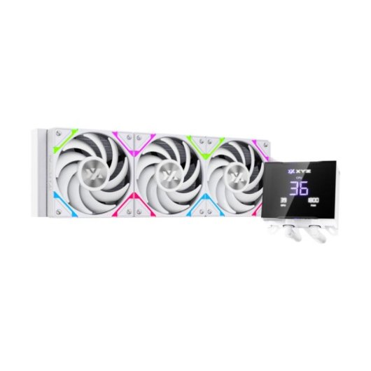 Refroidissement liquide xyz HYDROTEMP 360mm LCD 3 ventilateurs Vortex PRO A-RGB ultra-silencieux