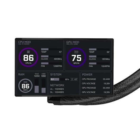 Refrigeración Líquida Itek THERMORA 50B 397mm 3 Ventiladores LED RGB