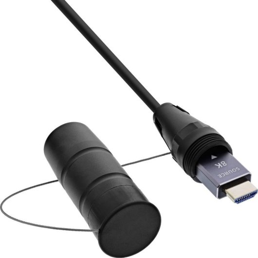 Câble HDMI InLine 17950T 50 m HDMI 2.1 48 Gbit/s Noir