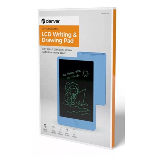 Tavoletta grafica Denver LWT-10510BUMK2 10.5" LCD Blu Wireless e cablata