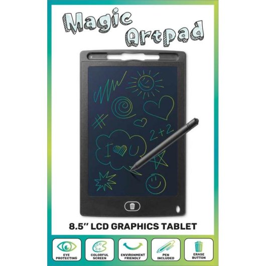 Tablet grafica Cellularline Tech Pop 8.5 LCD Caneta sem fios Preto