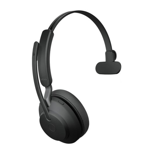 Auriculaires Jabra Evolve2 65 sans fil Bluetooth pour bureau avec micro et étui noir