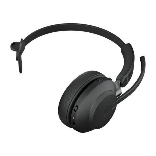 Auriculaires Jabra Evolve2 65 sans fil Bluetooth pour bureau avec micro et étui noir
