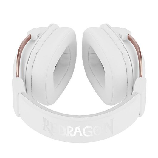 Auriculares Redragon H510WR Zeus-X RGB con cable USB, sonido 7.1, micrófono con cancelación de ruido, RGB, blancos
