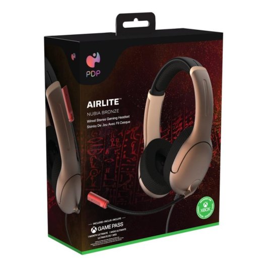 Casque PDP Airlite filaire USB pour gaming Xbox avec micro Noir et Bronze